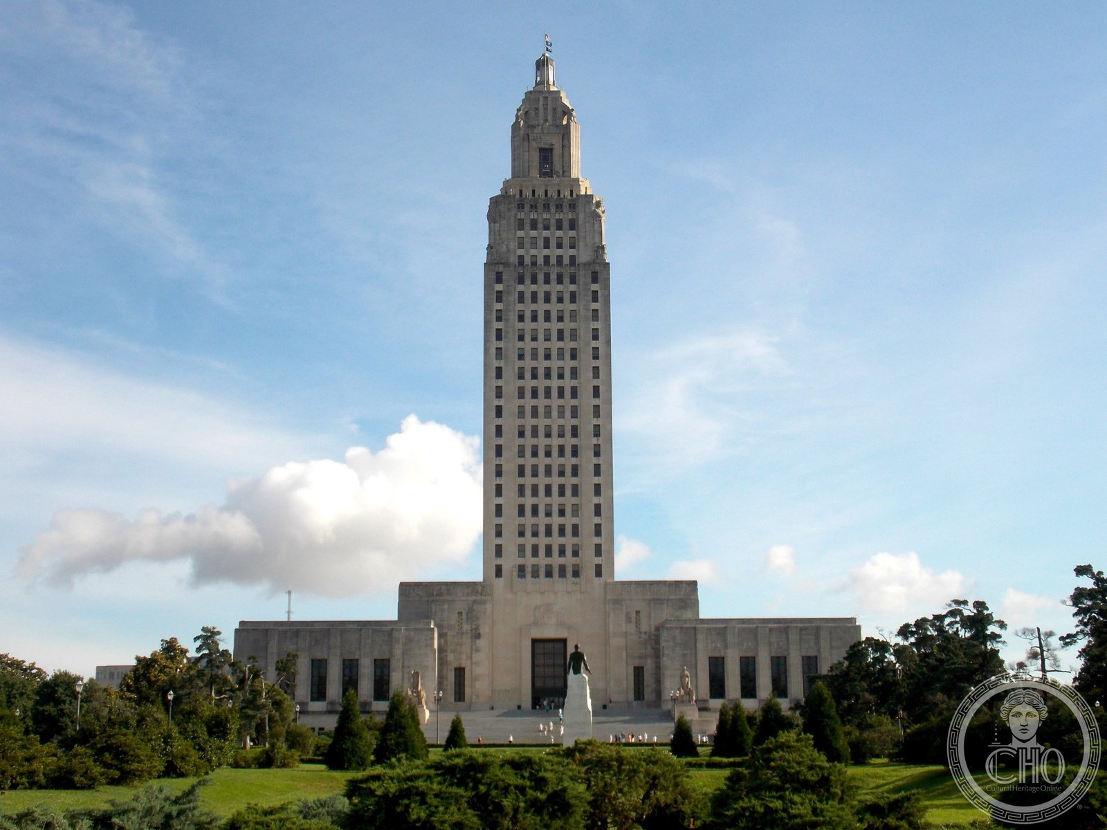 Louisiana State Capitol 1932 Art Deco skyscraper Baton Rouge Louisiana Weiss Dreyfous Seiferth Huey Long 450 feet