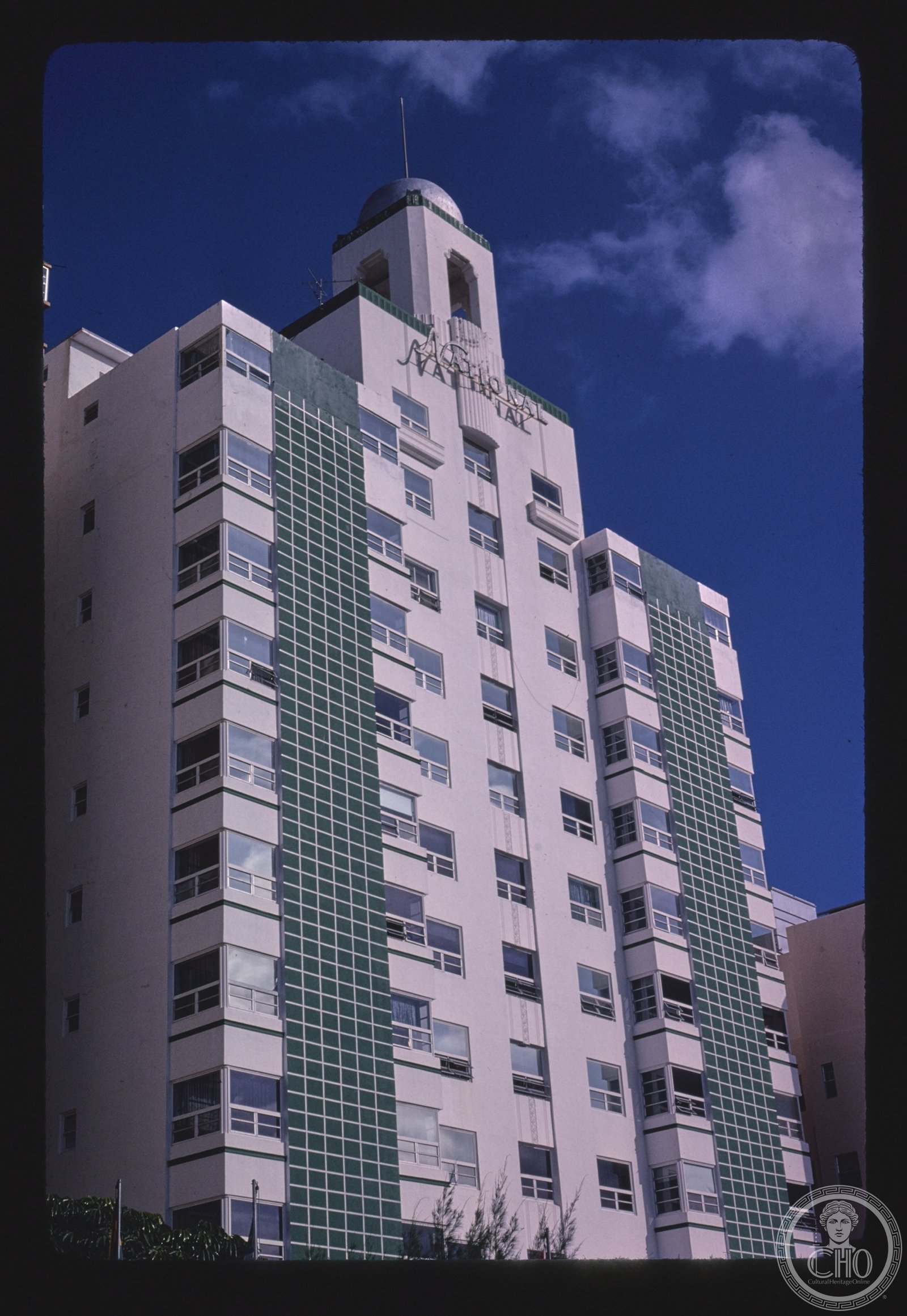 National Hotel 1940 Art Deco tower 1677 Collins Avenue South Beach Miami Beach Florida Streamline Moderne white facade