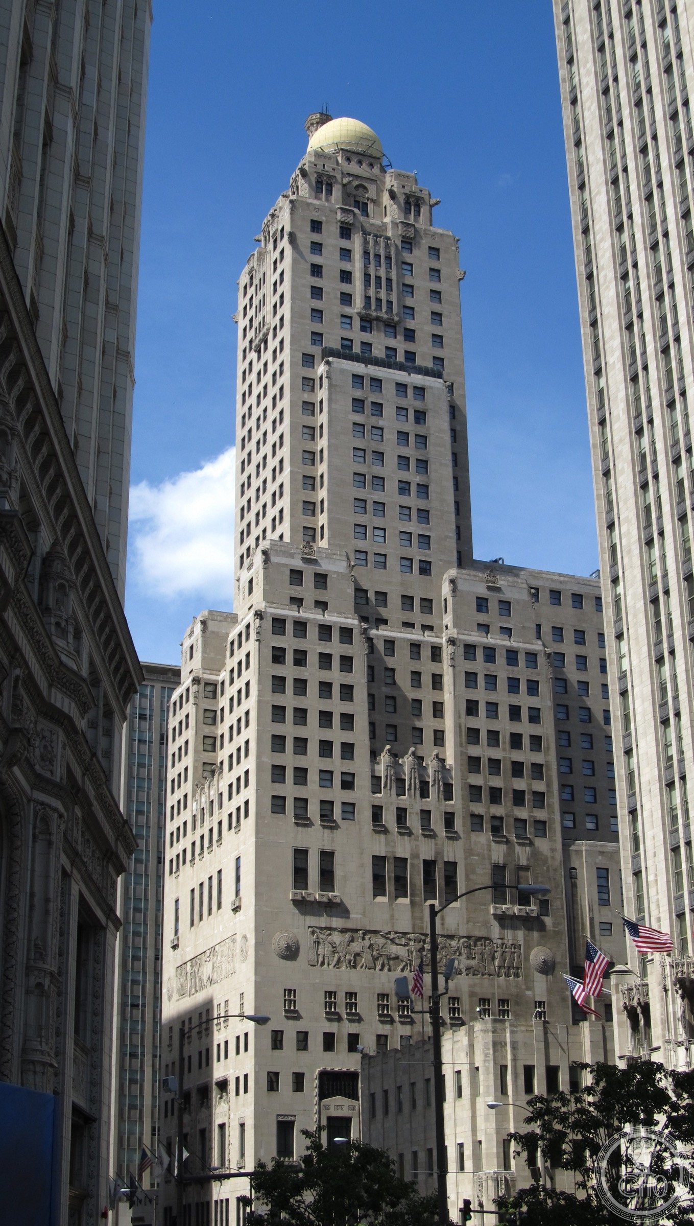 InterContinental Chicago 1929 Art Deco Medinah Athletic Club 505 North Michigan Avenue Walter Ahlschlager 42-story tower Mesopotamian Deco crown