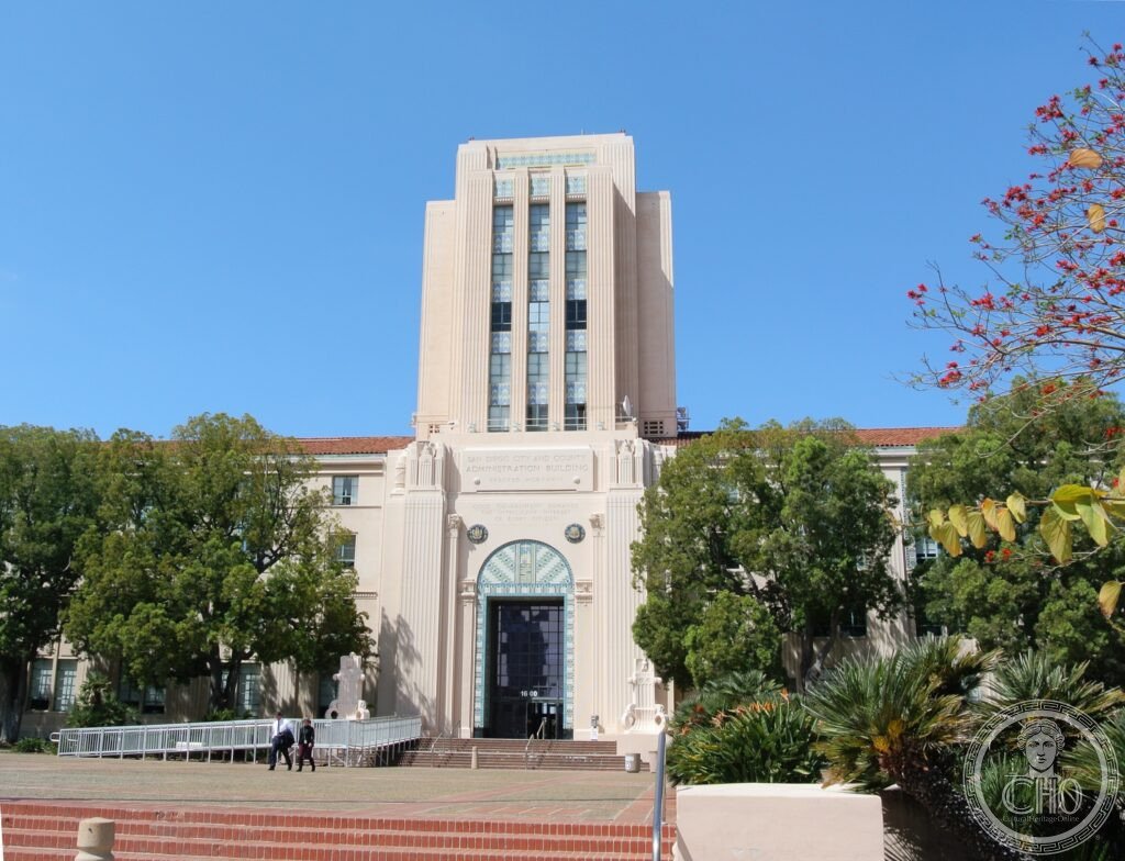 San Diego County Administration Center (1938), 1600 Pacific Highway, San Diego, California