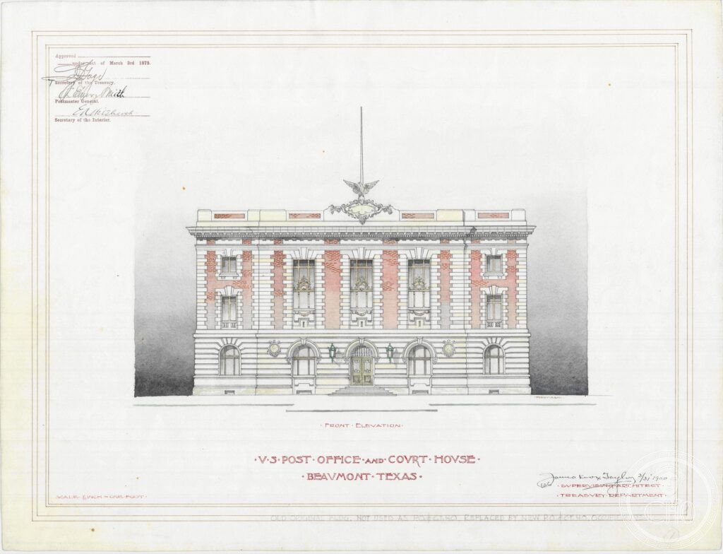 U.S. Post Office and Federal Building (c. 1936), Beaumont, Texas
