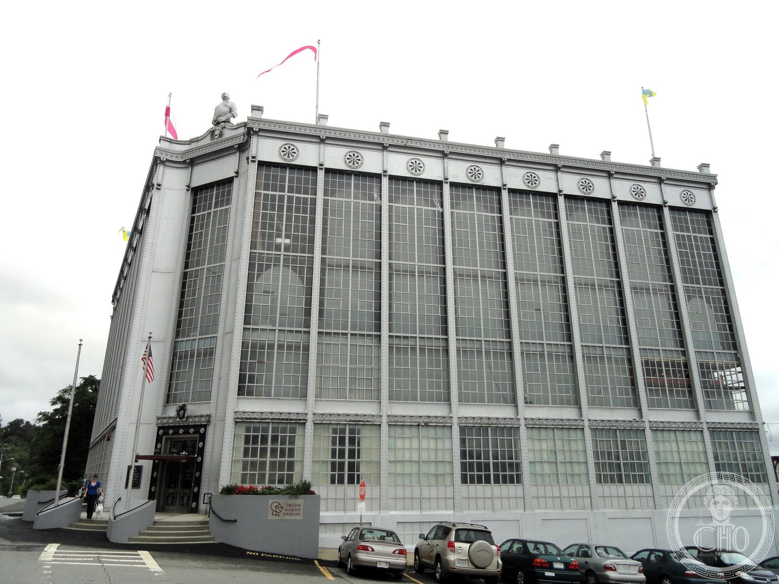 Higgins Armory Building 1929 Art Deco steel glass Worcester Massachusetts industrial Gothic