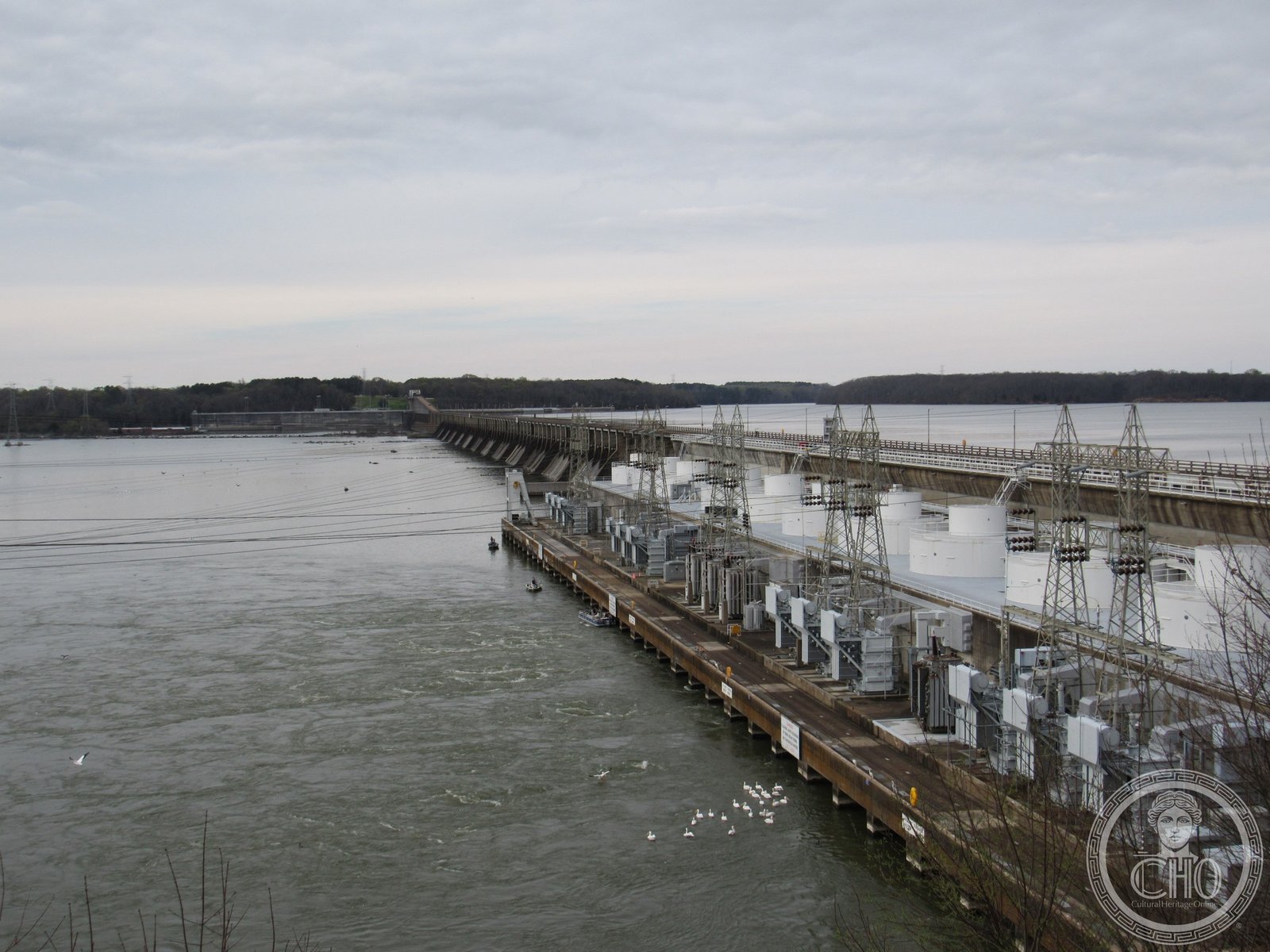 Wheeler Dam spanning the Tennessee River between Lauderdale and Lawrence counties, Alabama, 1936 TVA dam