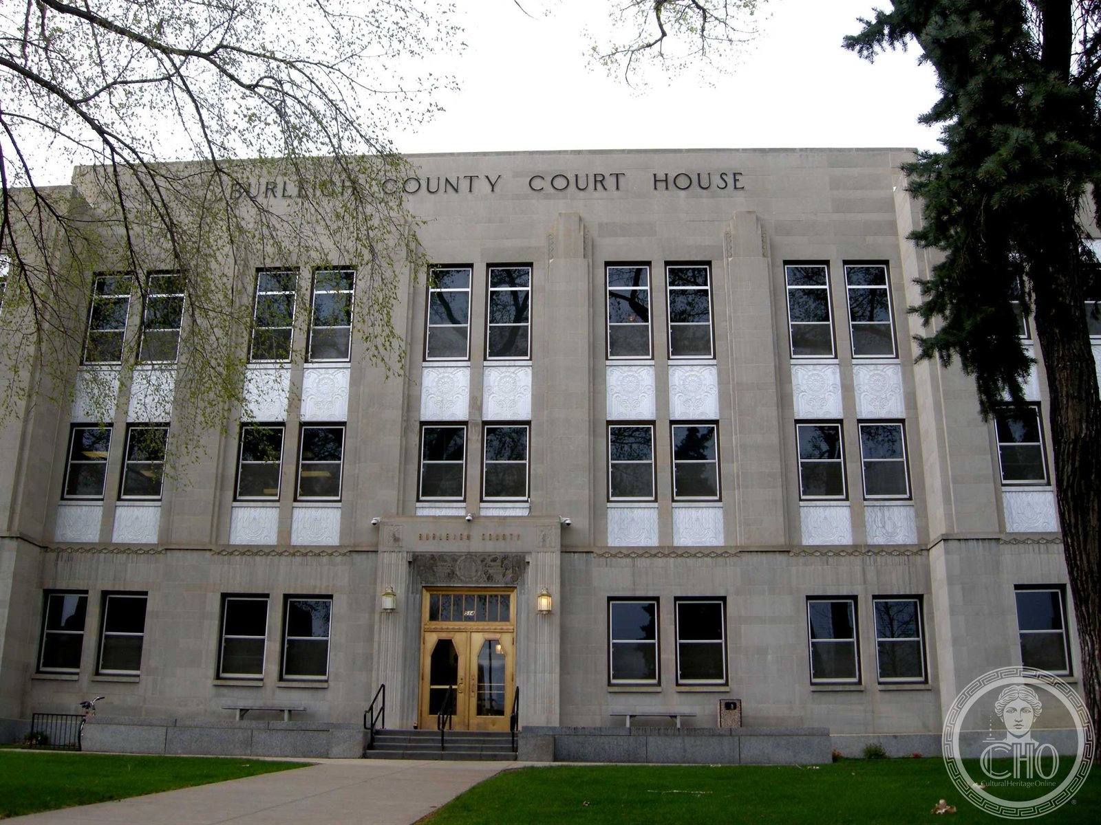 Burleigh County Courthouse Art Deco brick building Bismarck North Dakota