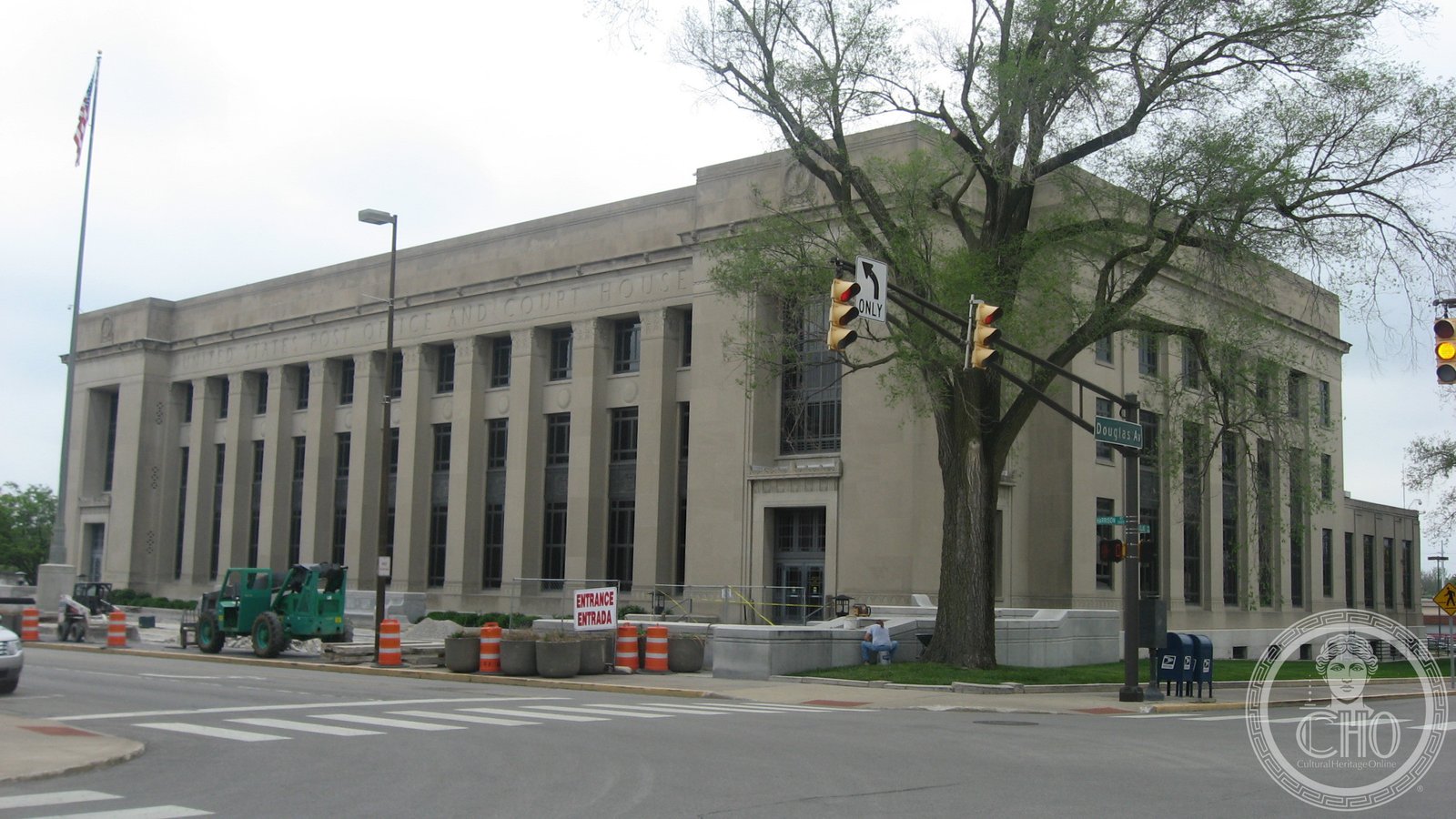 E. Ross Adair Federal Building and Courthouse limestone exterior Fort Wayne Indiana 1932