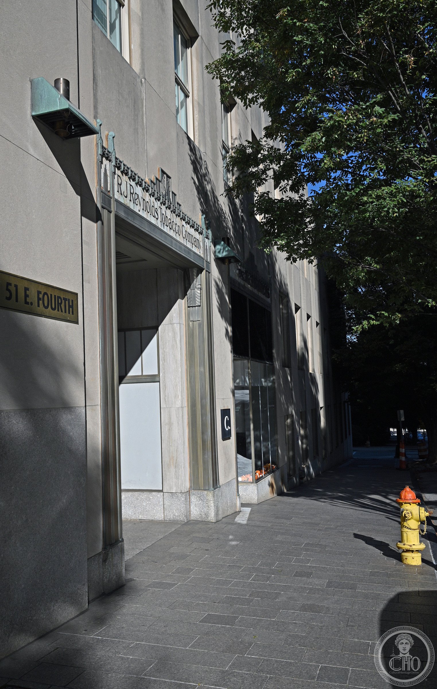 Reynolds Building side entrance, Winston-Salem, North Carolina