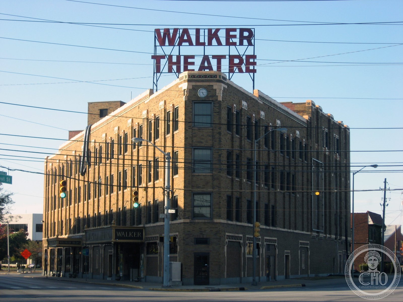 Madam CJ Walker Theatre Center Indianapolis Indiana Moorish Art Deco building on Indiana Avenue
