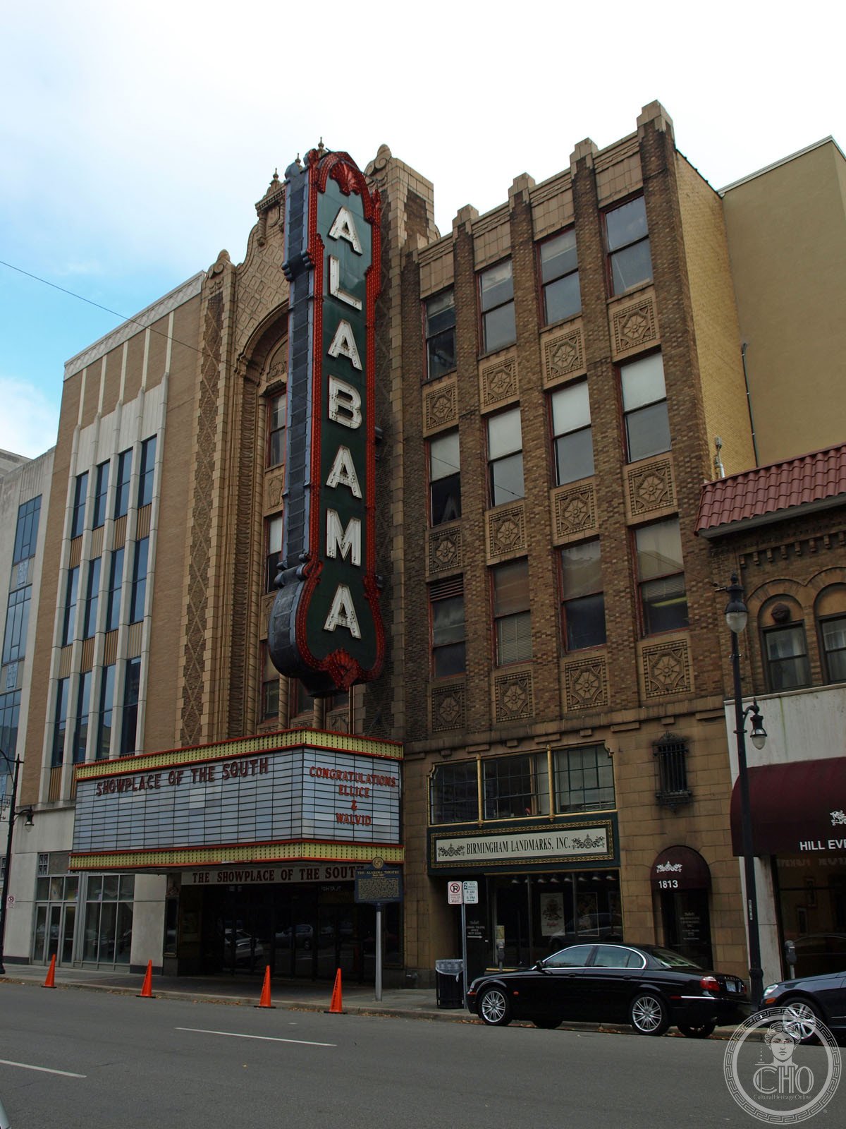 Alabama Theatre Birmingham facade Moorish atmospheric cinema exterior 3rd Avenue North