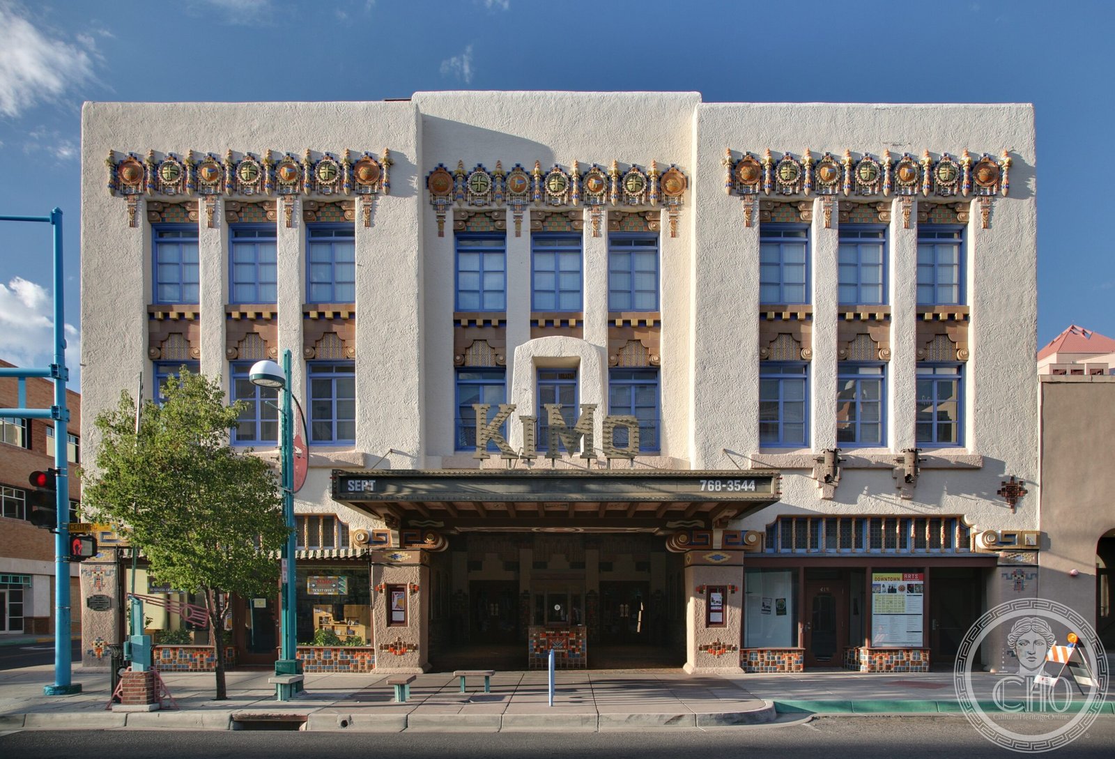 KiMo Theatre Albuquerque Pueblo Deco facade Route 66 1927
