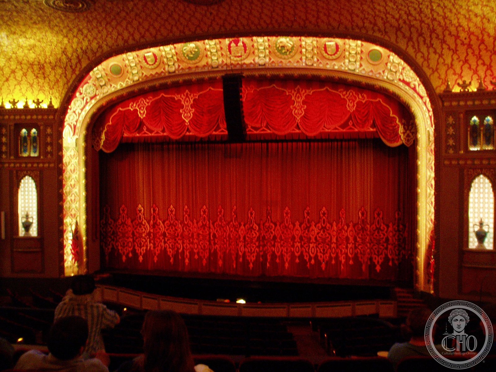 Tennessee Theatre Knoxville interior with ornate Spanish-Moorish plaster dome and atmospheric painted ceiling