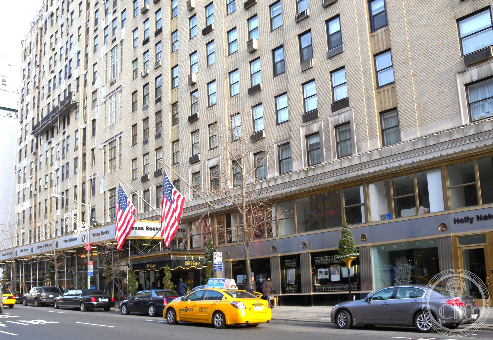 The Carlyle Hotel Art Deco tower on Madison Avenue and 76th Street, New York City