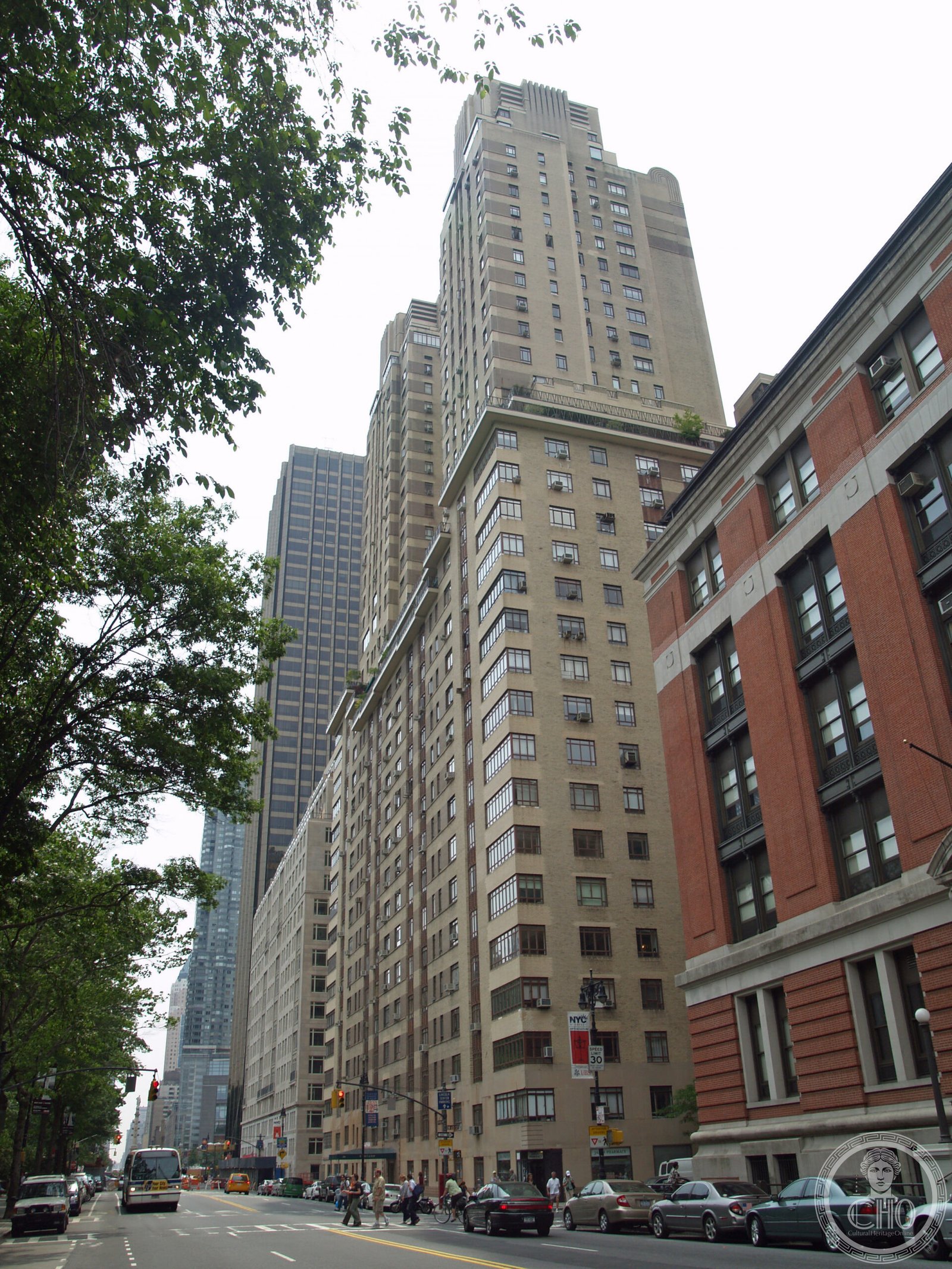 The Century twin-tower Art Deco building at 25 Central Park West, New York City