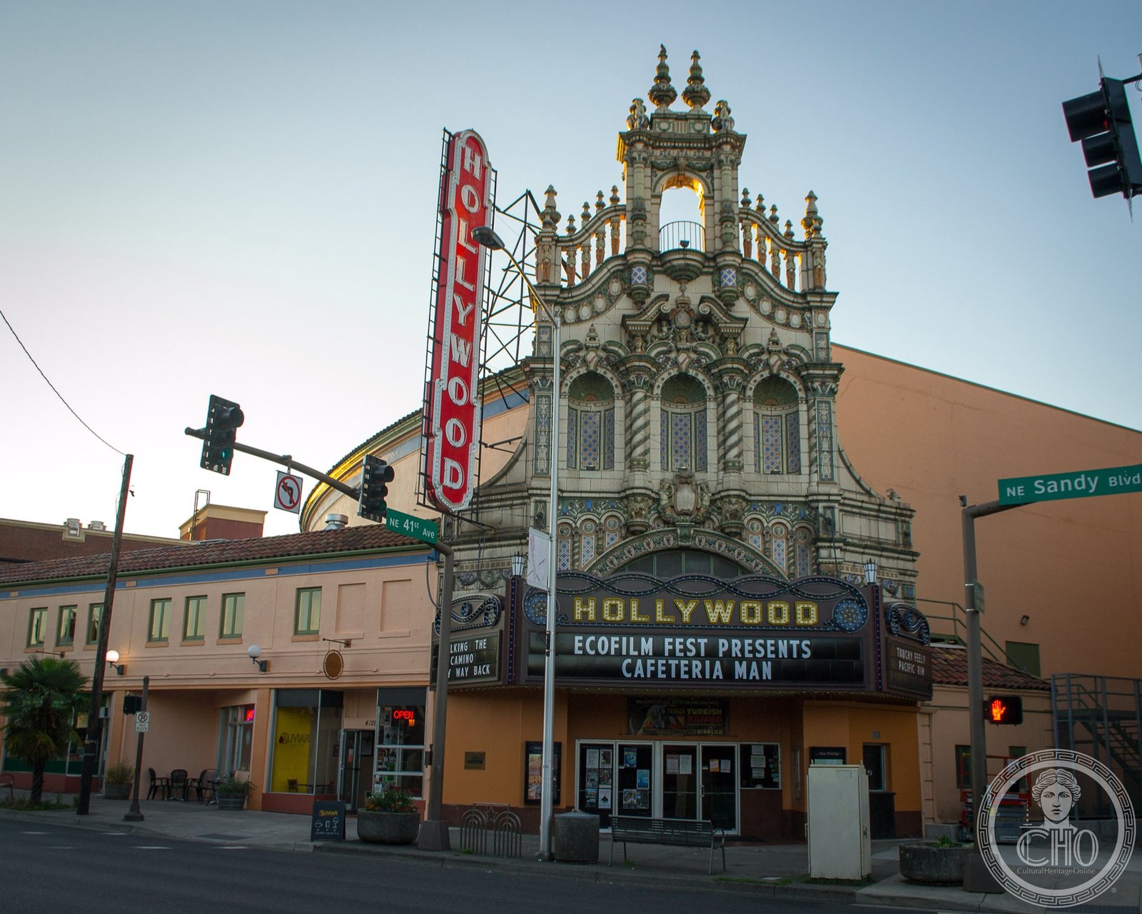 Hollywood Theatre facade, 4122 NE Sandy Boulevard, Portland, Oregon, 1926