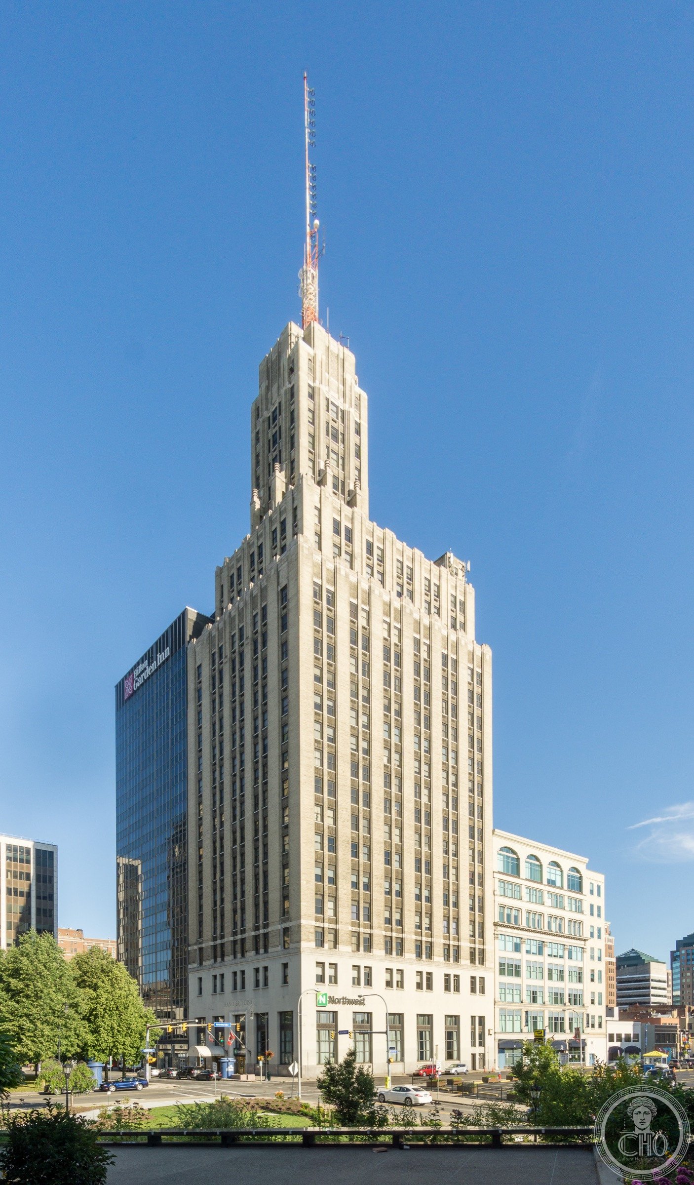 Rand Building Art Deco skyscraper, 14 Lafayette Square, Buffalo New York, 29-story tower