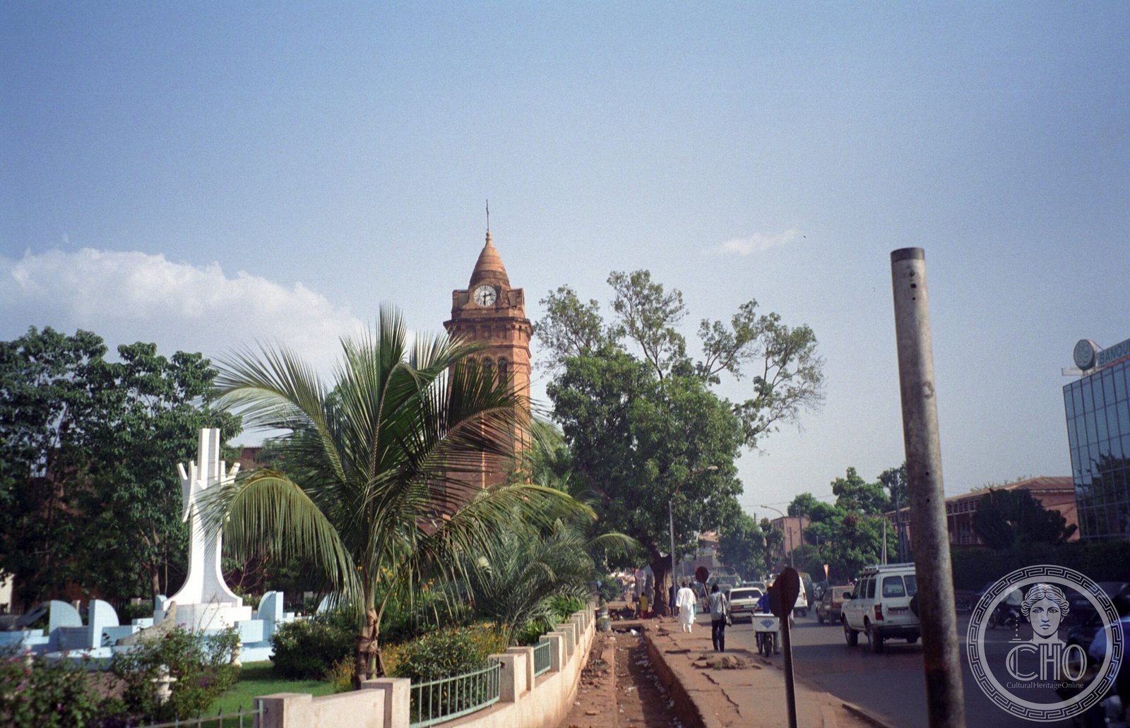 Sacred Heart Cathedral in Bamako, Mali, a Romanesque-Byzantine stone cathedral built 1925-1936, on the UNESCO World Heritage Tentative List