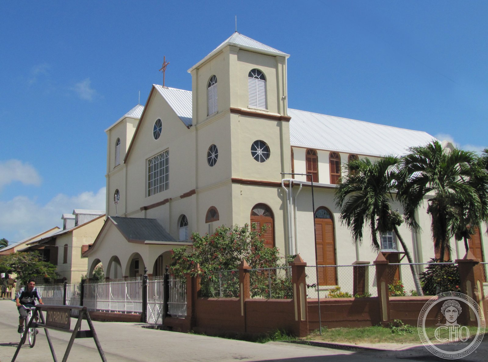 Holy Redeemer Cathedral in Belize City, Belize, built in 1858 from brick salvaged from ship ballast, seat of the Diocese of Belize City-Belmopan