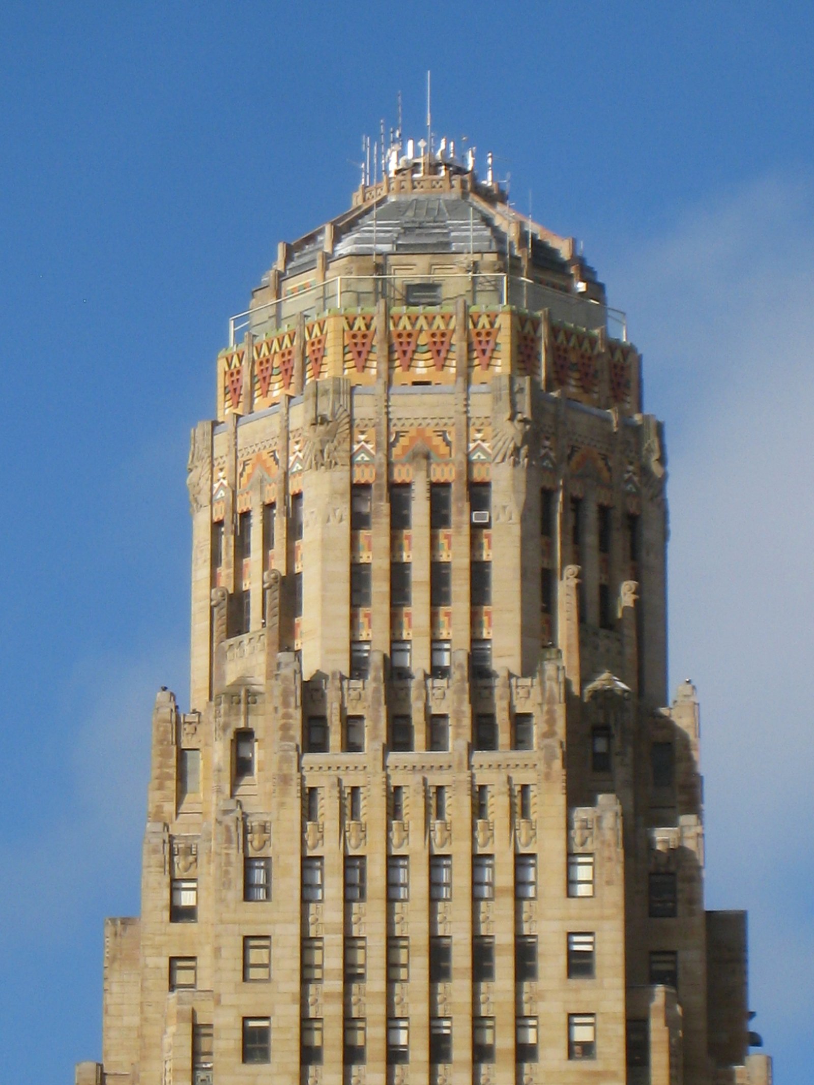 Buffalo City Hall — Art Deco skyscraper at Niagara Square, completed 1931, 378 feet tall