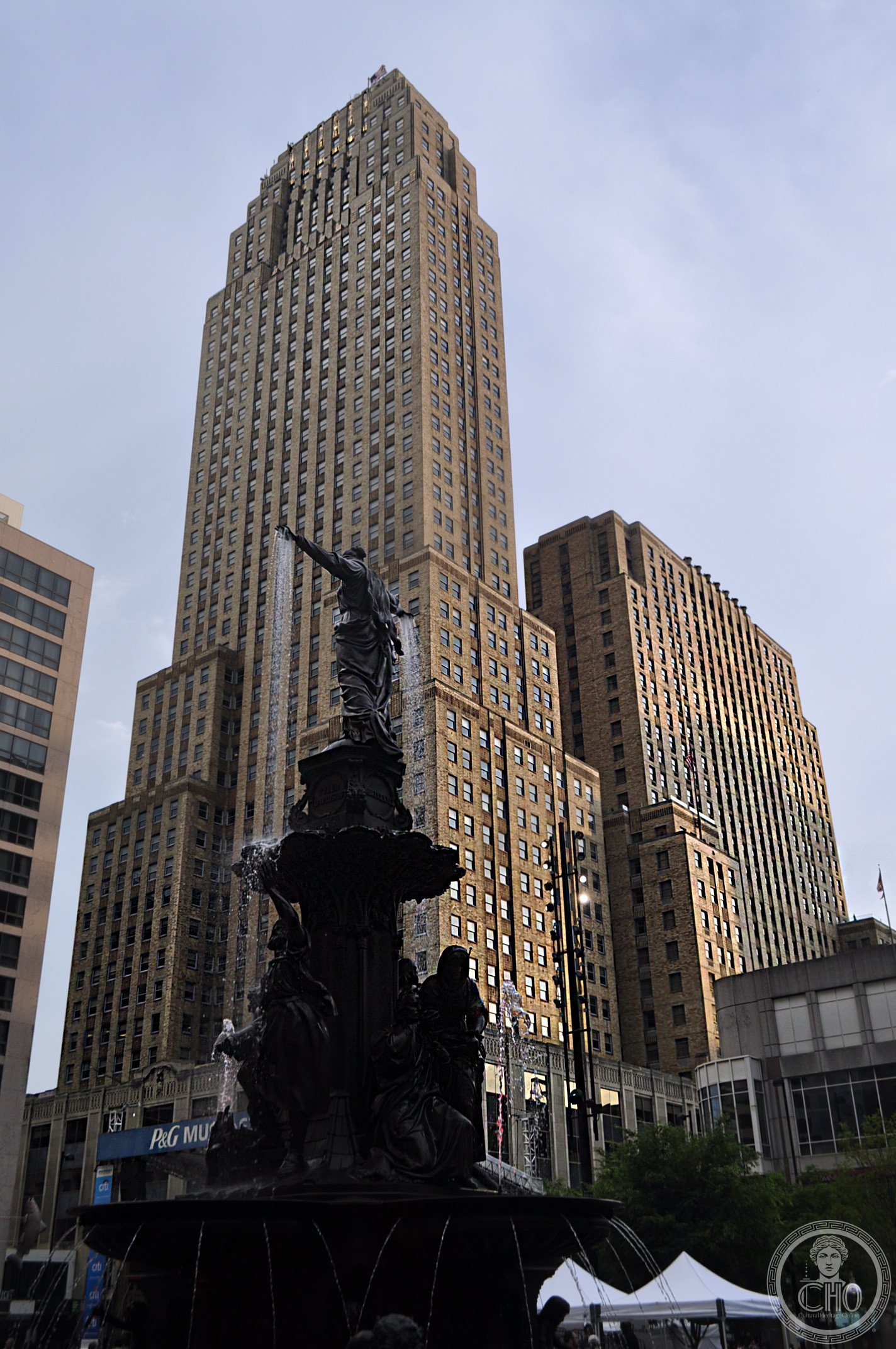 Carew Tower, Cincinnati — 49-story Art Deco skyscraper at Vine and Sixth Streets, completed 1930