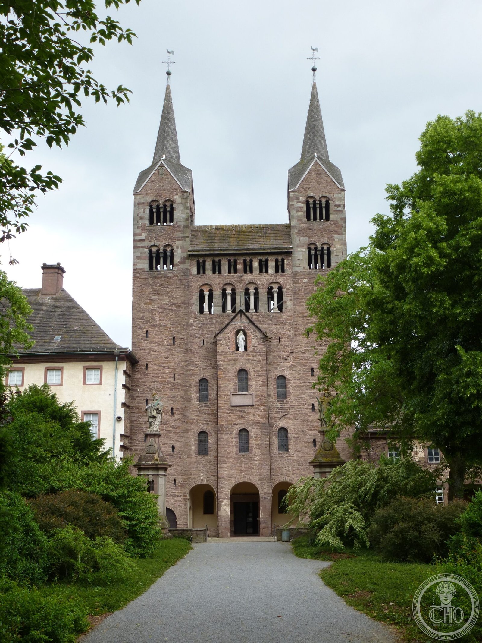 Princely Abbey of Corvey — view Princely Abbey of Corvey — view