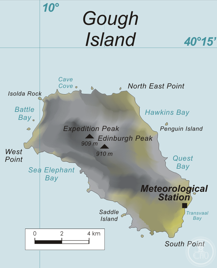 Gough Island — view Gough Island — view