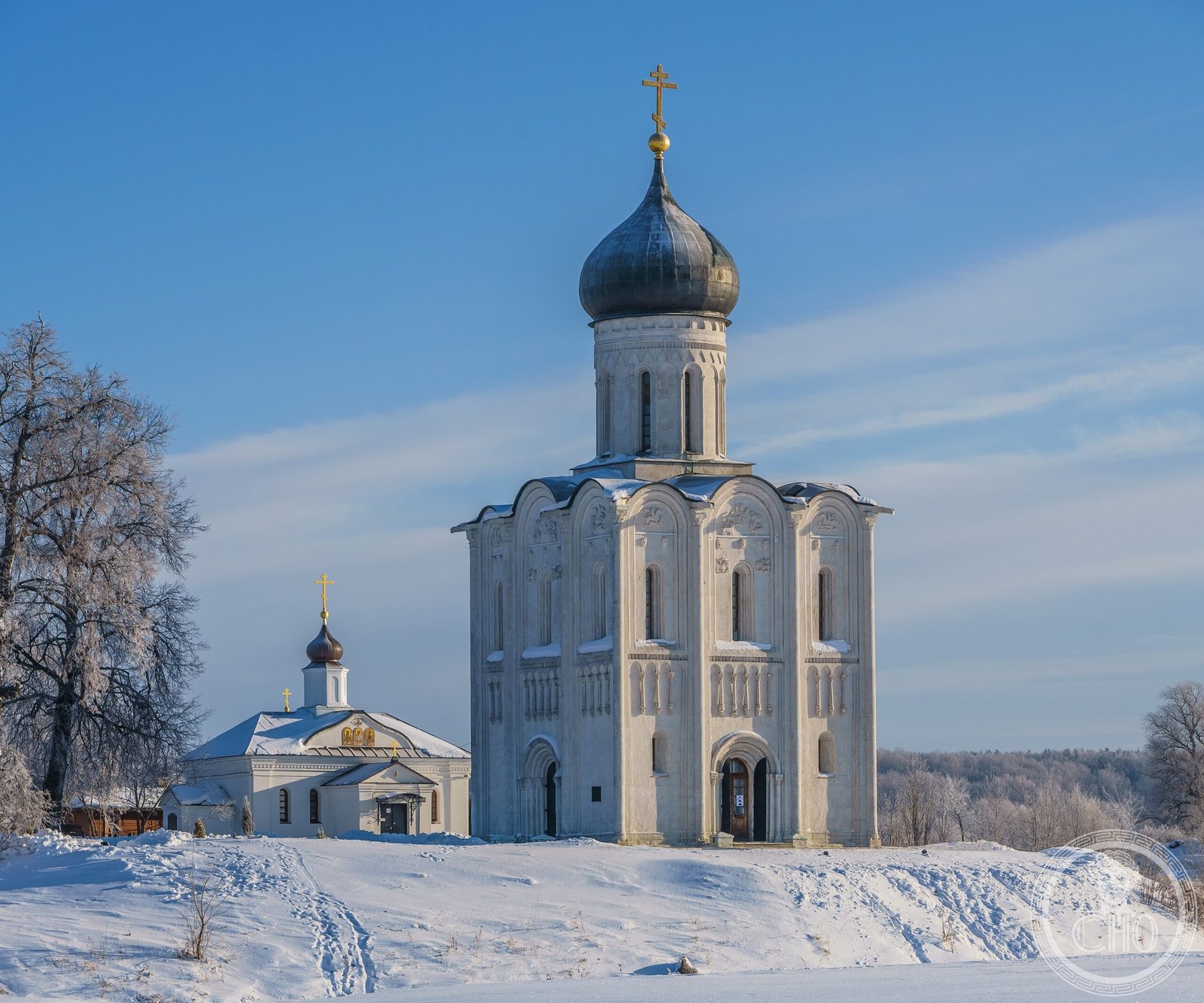 Church of the Intercession on the Nerl — view Church of the Intercession on the Nerl — view
