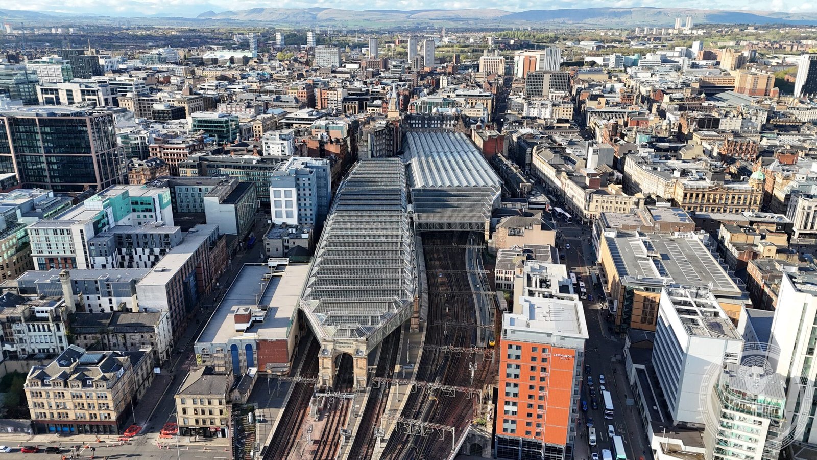 Glasgow Central railway station — view Glasgow Central railway station — view