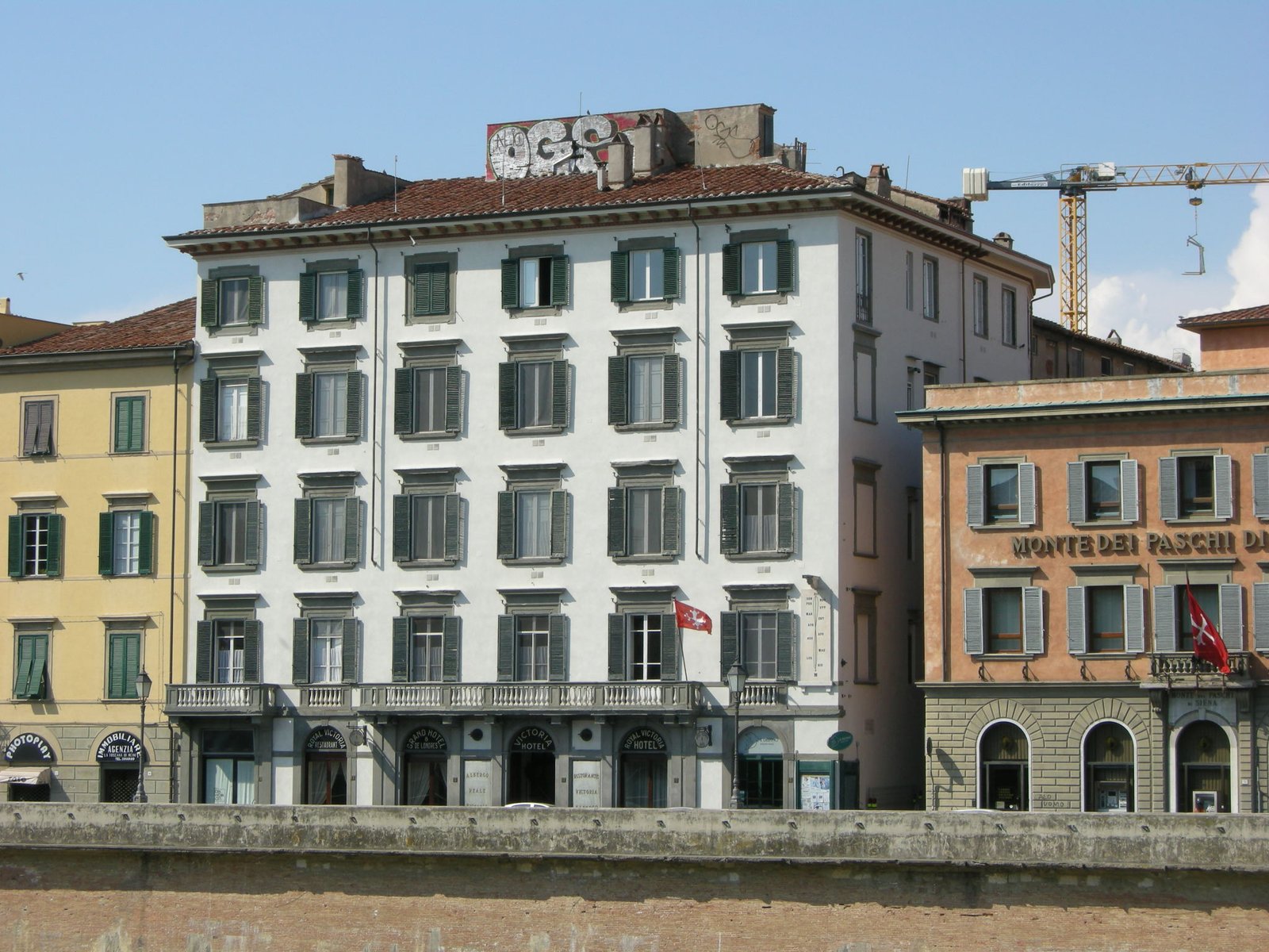 Royal Victoria Hotel, Pisa — view Royal Victoria Hotel, Pisa — view