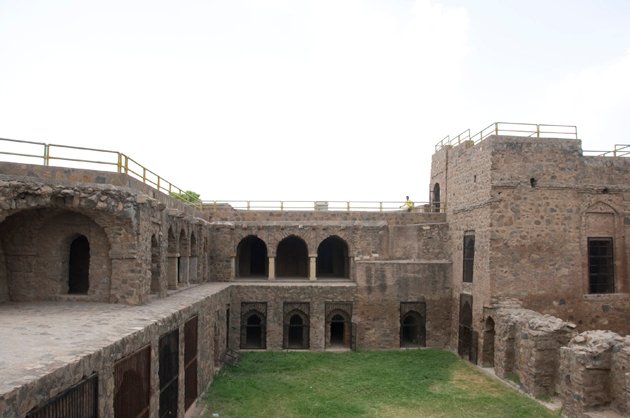 Firoz Shah palace complex — view Firoz Shah palace complex — view
