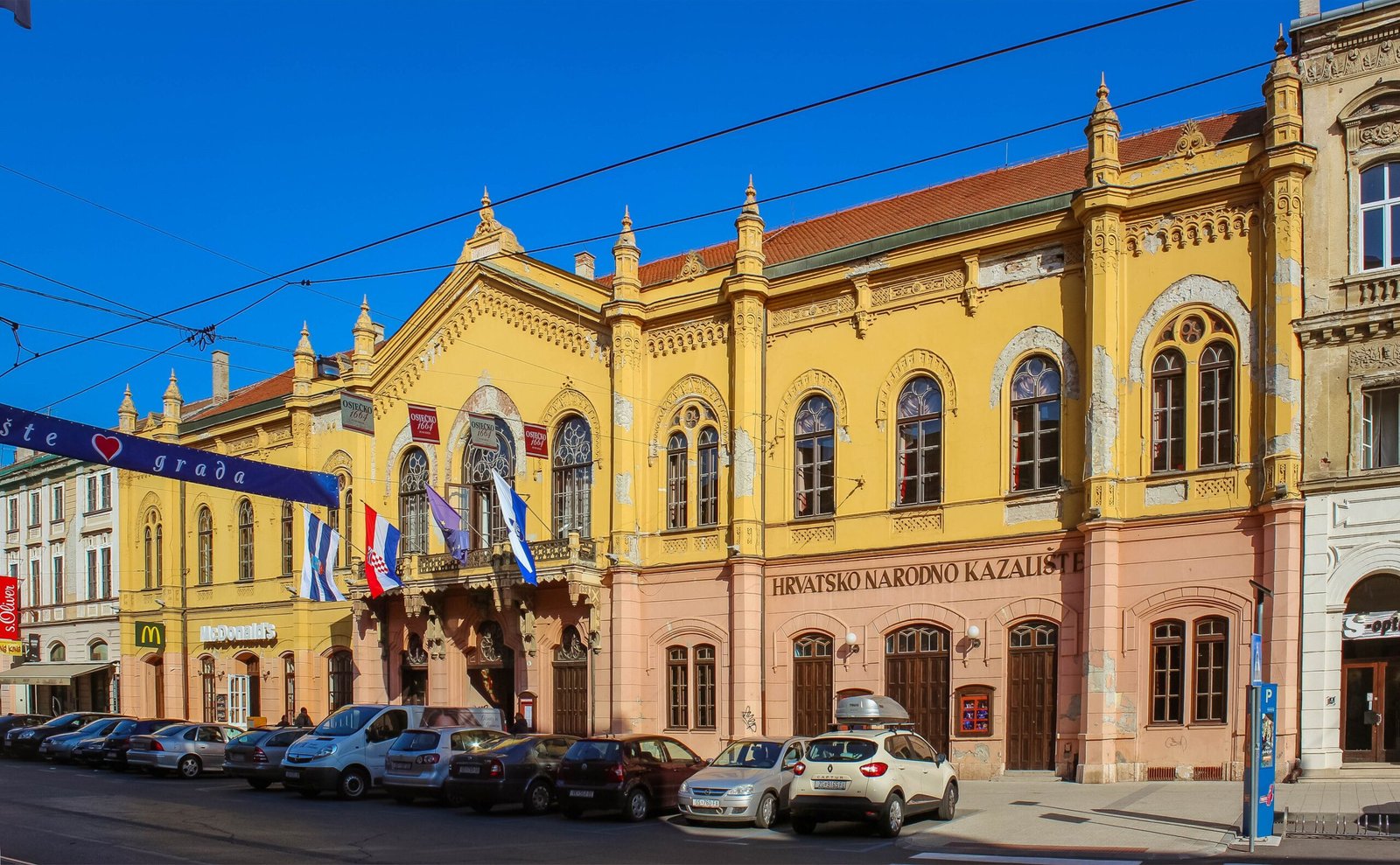 Croatian National Theatre, Osijek — view Croatian National Theatre, Osijek — view