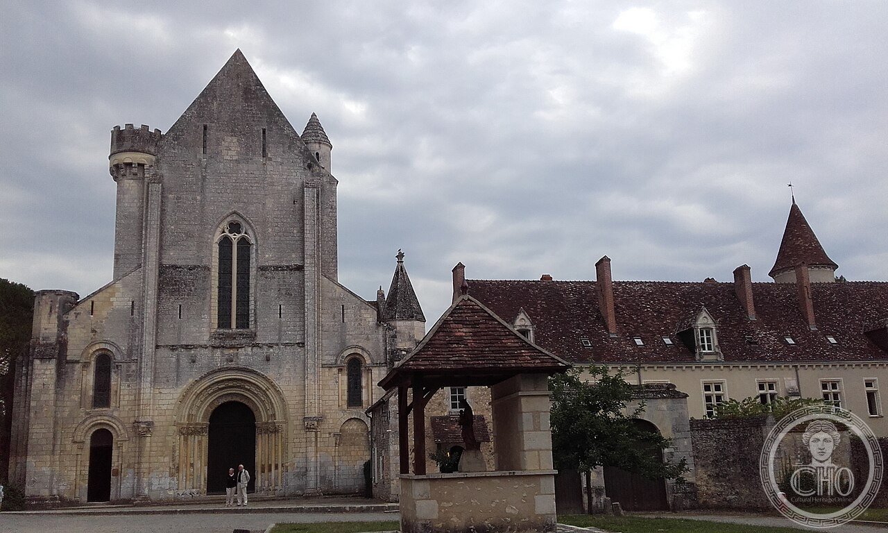 Romanesque abbey church of Fontgombault, France, founded 1091, which served as a button factory and military hospital before Benedictine monks returned in 1948