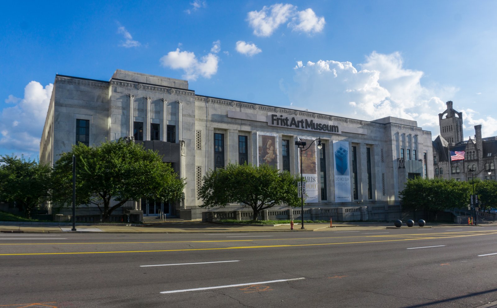 Frist Art Museum Art Deco limestone facade on Broadway, Nashville, Tennessee