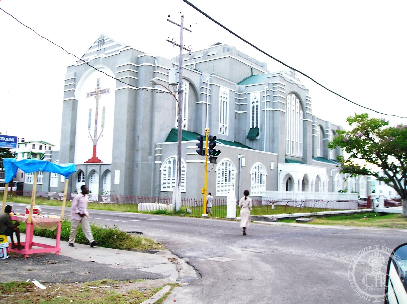 Cathedral of the Immaculate Conception, known as Brickdam Cathedral, in Georgetown, Guyana, a reinforced-concrete Romanesque cathedral built 1915-1927 after fire destroyed its wooden predecessor