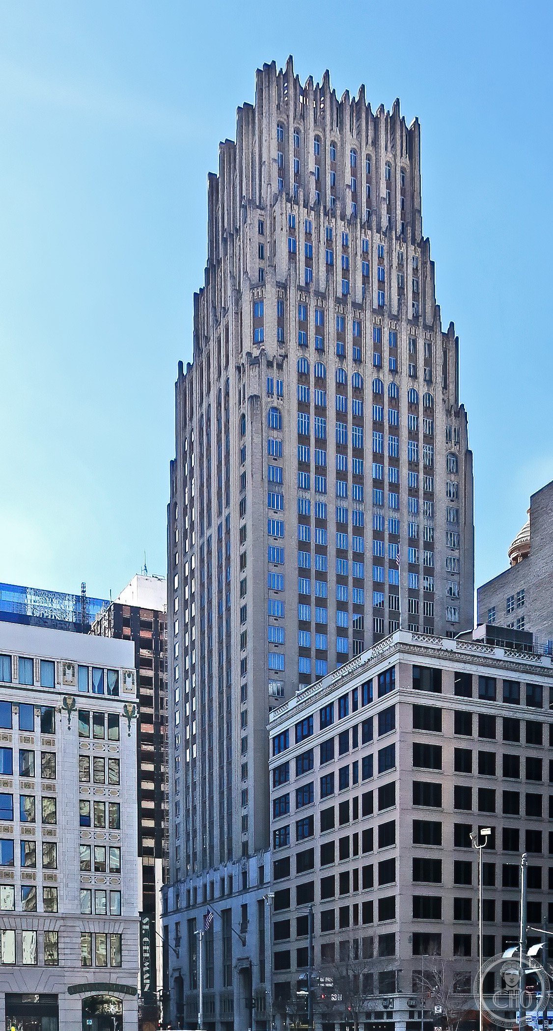 Gulf Building, Houston — 37-story Gothic Art Deco skyscraper at 712 Main Street, 1929, Alfred C. Finn architect