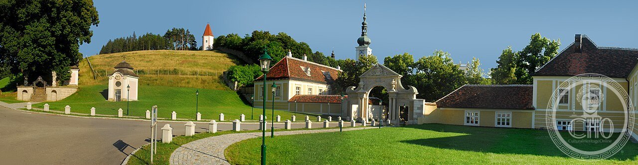 Heiligenkreuz Abbey, Vienna Woods, Austria, the oldest continuously occupied Cistercian monastery in the world, founded 1133, holding a relic of the True Cross given by the King of Jerusalem in 1182