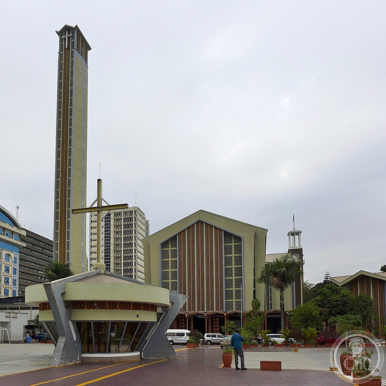 Cathedral Basilica of the Holy Family in Nairobi, Kenya, opened in 1963, the same year as Kenyan independence, designed by East Africa's first female architect Dorothy Hughes