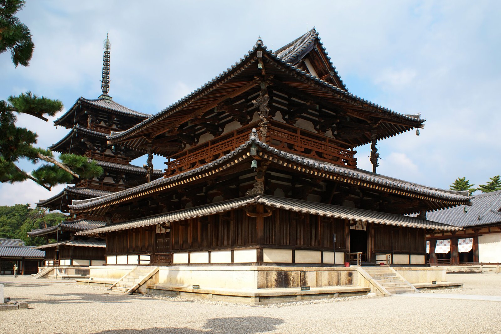Horyuji temple complex West Precinct Nara Japan