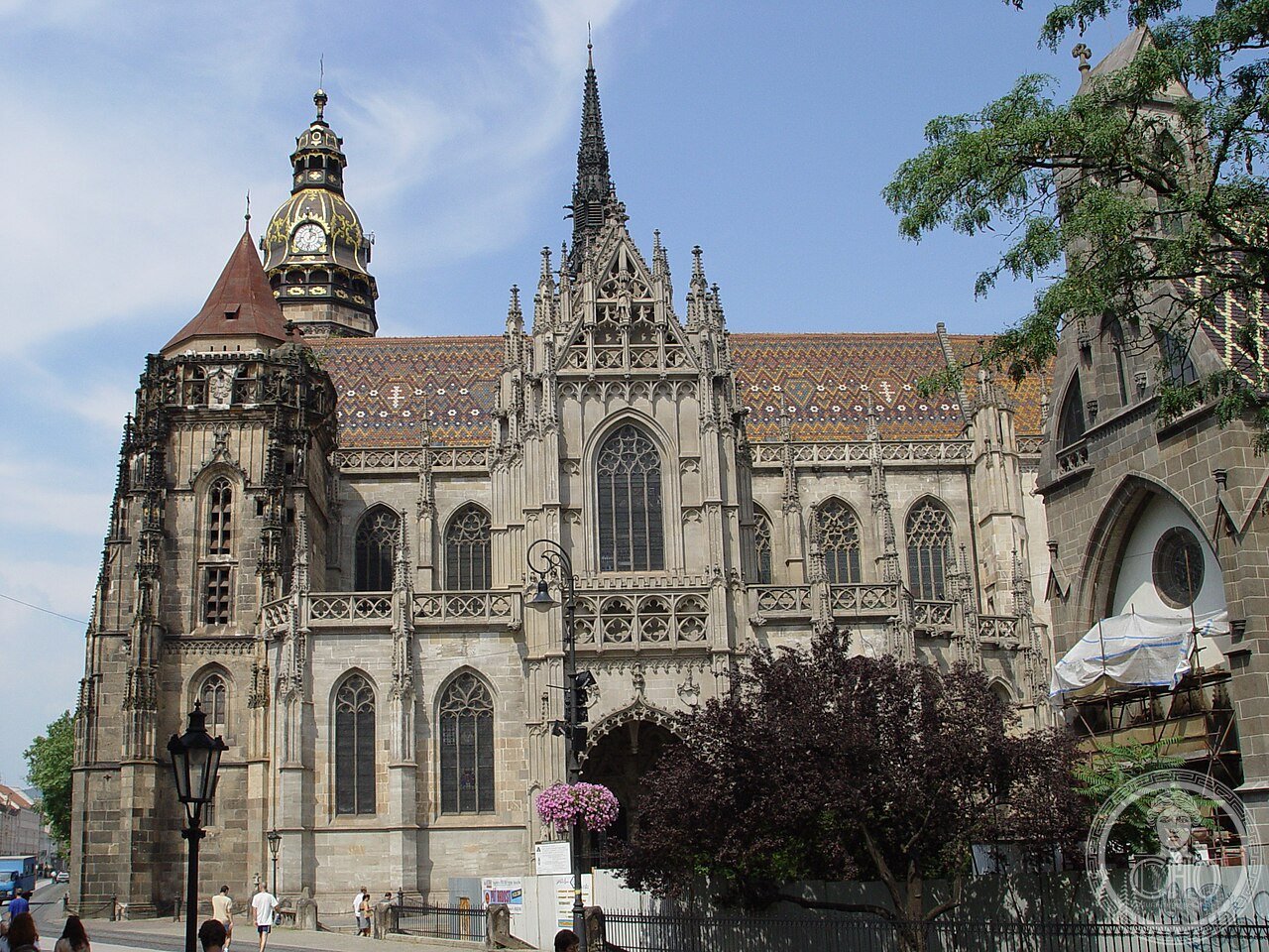 Cathedral of St Elisabeth in Košice, Slovakia, the easternmost Gothic cathedral in Europe and the largest church in Slovakia, whose crypt holds the remains of exiled prince Francis II Rákóczi, brought home from the Ottoman Empire in 1906