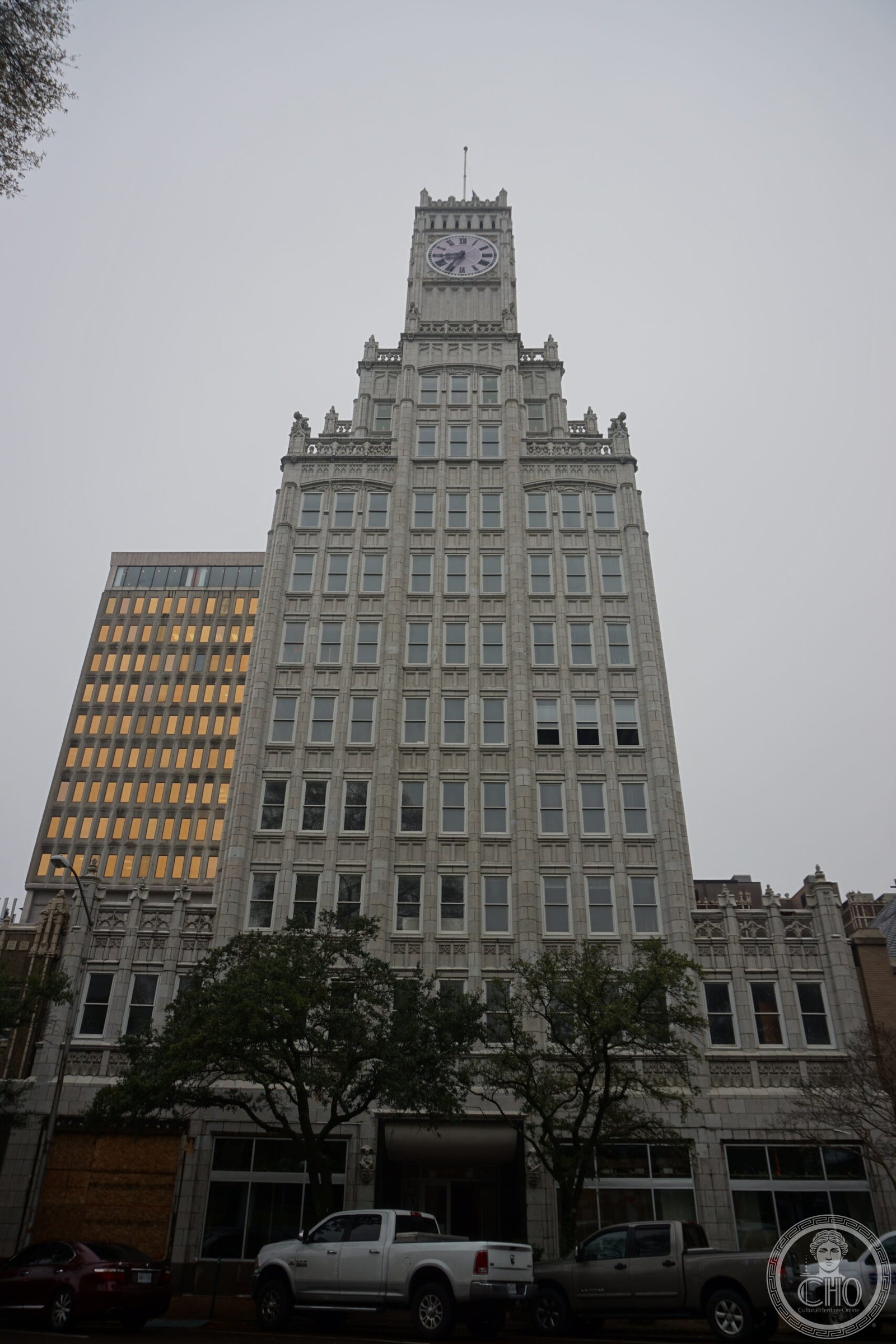 Lamar Life Building, E. Capitol Street, Jackson, Mississippi — 1925 Gothic Revival Art Deco skyscraper with gargoyles, Jackson's earliest and most distinctive tall building