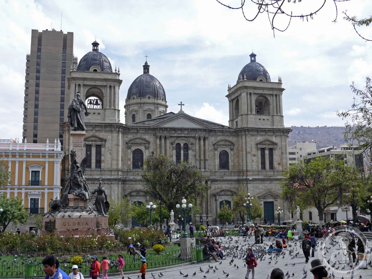 Metropolitan Cathedral of Our Lady of Peace on Plaza Murillo in La Paz, Bolivia, a Neoclassical cathedral built 1835-1925