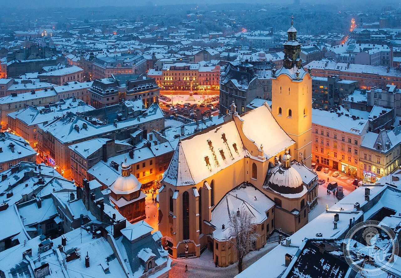 The Latin Cathedral (Archcathedral Basilica of the Assumption) in Lviv, Ukraine, begun in 1360 under King Casimir III the Great, completed by 1481 and later unified in Baroque style in the 18th century