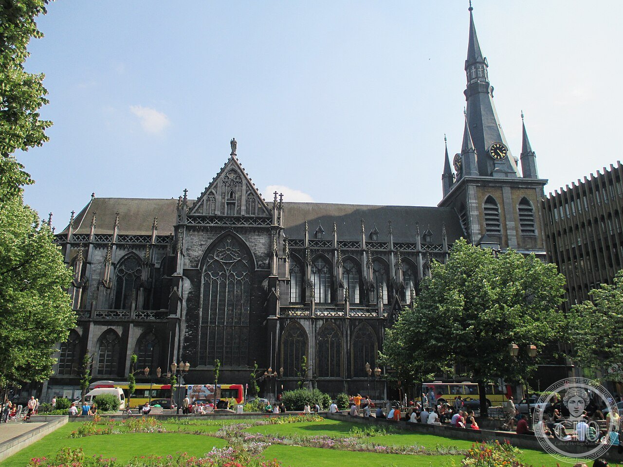 Liège Cathedral (St Paul's), Belgium, promoted to cathedral status in 1802 after revolutionaries demolished the far larger medieval Cathedral of St Lambert between 1794 and 1827 as a symbol of the prince-bishops' power