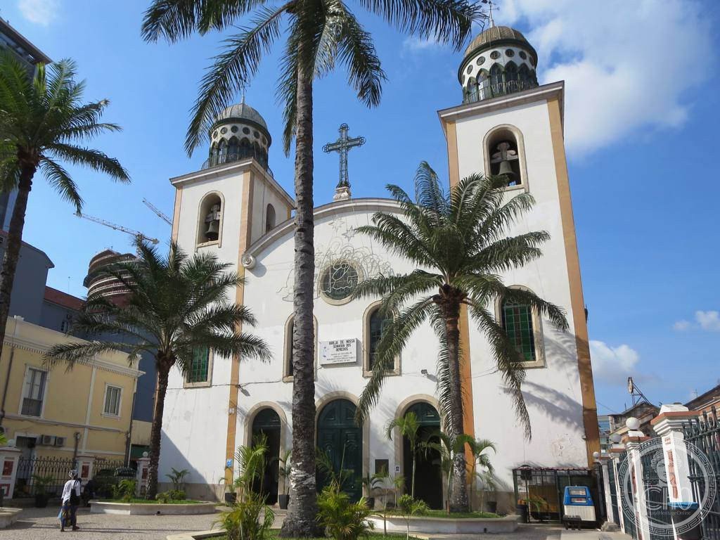 Sé Catedral de Luanda (Church of Our Lady of Remedies) in Luanda, Angola, a Baroque cathedral with twin bell towers built by local merchants between 1651 and 1679