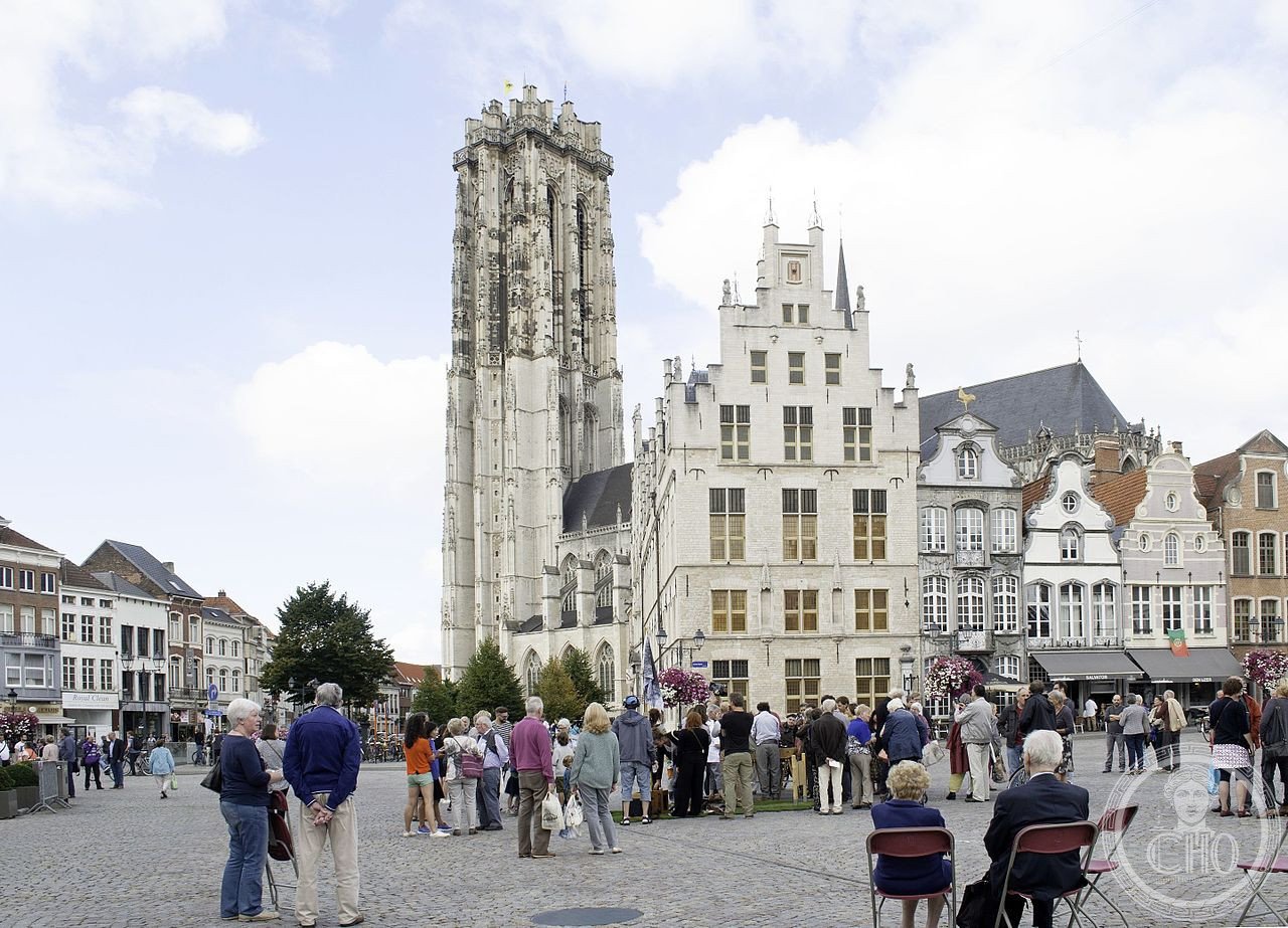 St Rumbold's Cathedral in Mechelen, Belgium, built 1200-1520, whose tower was left permanently unfinished at 97 metres instead of a planned 167, prompting Pope John Paul II to remark 'Your tower is not complete'