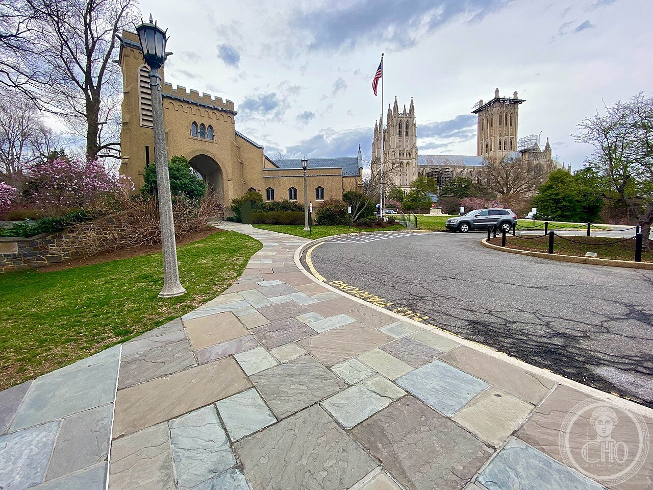 Washington National Cathedral, an English Gothic Episcopal cathedral built 1907-1990 without structural steel, seat of two bishops and site of state funerals for four US presidents