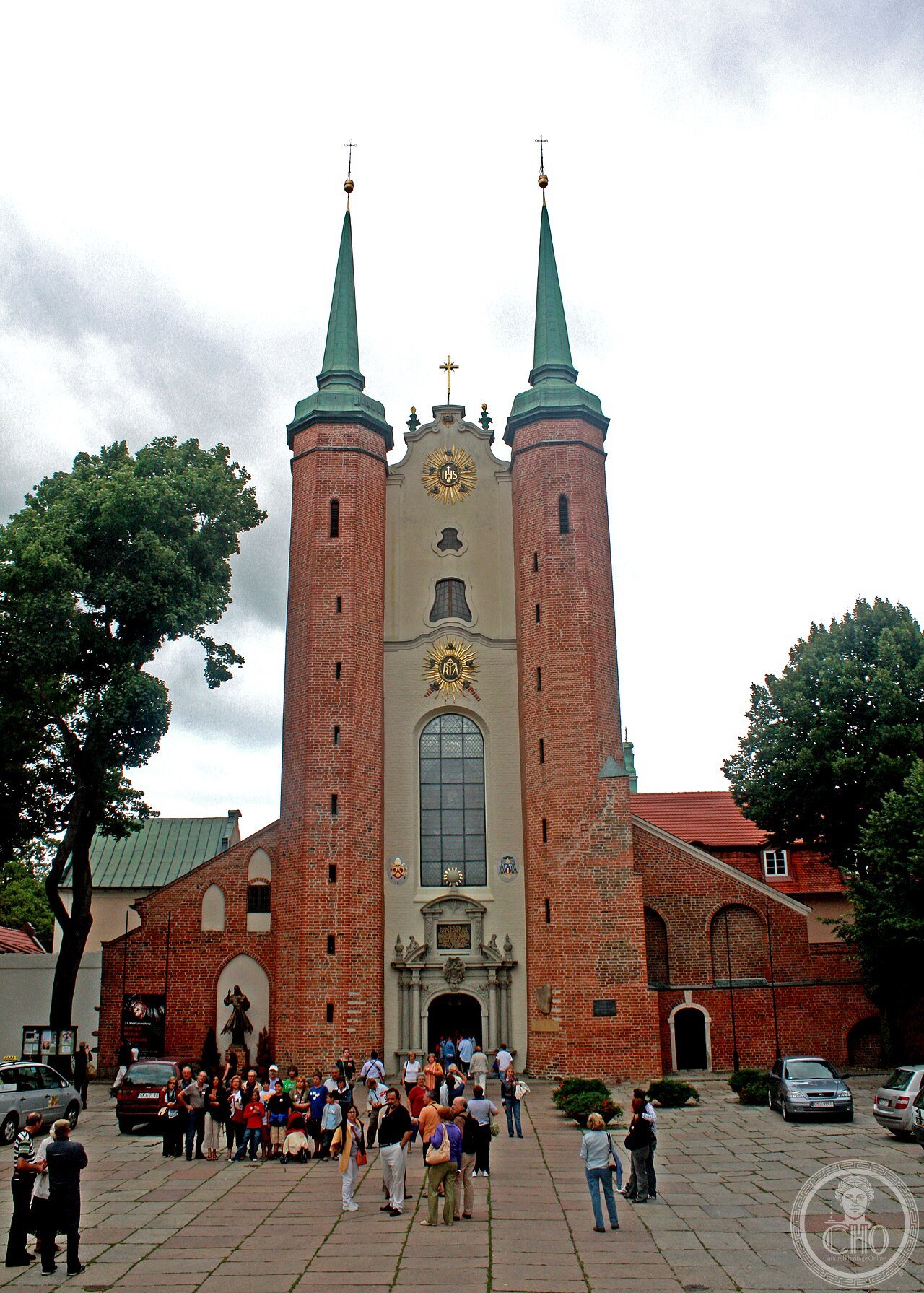 Oliwa Cathedral in Gdańsk, Poland, a Cistercian abbey church founded 1186, home to an 18th-century organ with moving carved angels that ring bells and blow trumpets during concerts