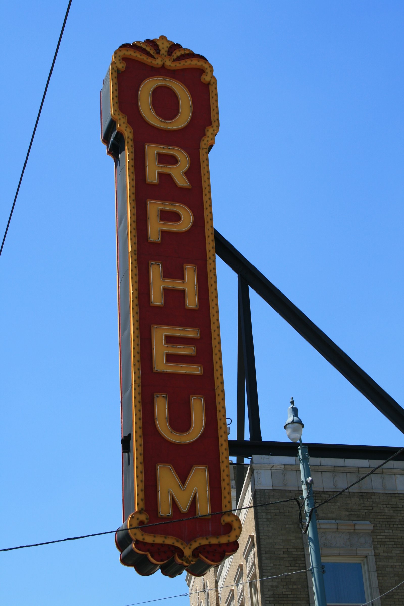 Orpheum Theatre Memphis Tennessee historic movie palace facade on South Main Street