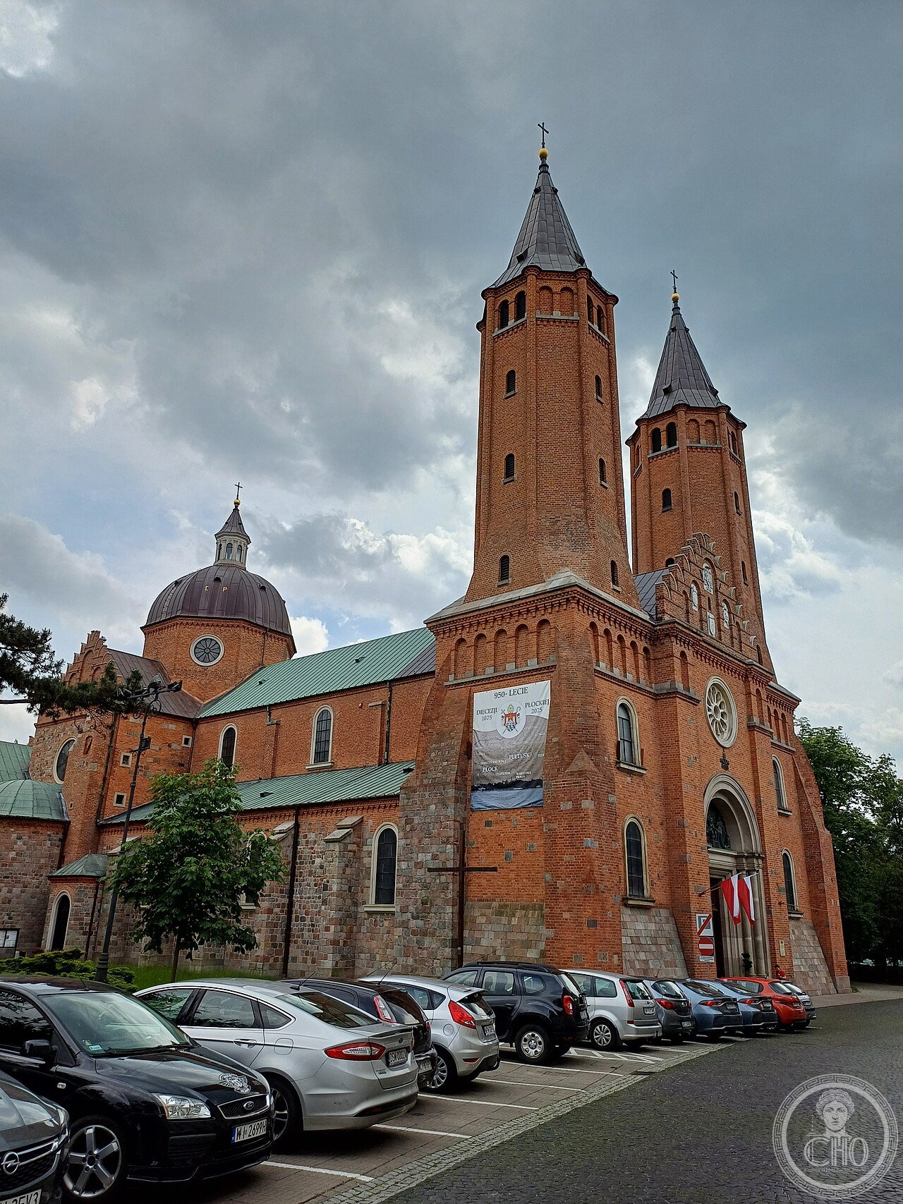 Płock Cathedral in Poland, consecrated in 1144, the largest necropolis of the Piast dynasty with 18 members buried across 12 generations, whose 2025 DNA study suggested the ruling family may have had Scottish ancestral origins