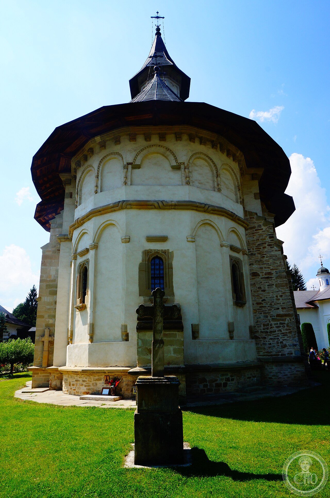 Putna Monastery in Romania, built 1466-1469 by Stephen the Great of Moldavia and consecrated in 1470, burial site of Stephen since 1504 and called the 'Jerusalem of the Romanian people' by national poet Mihai Eminescu