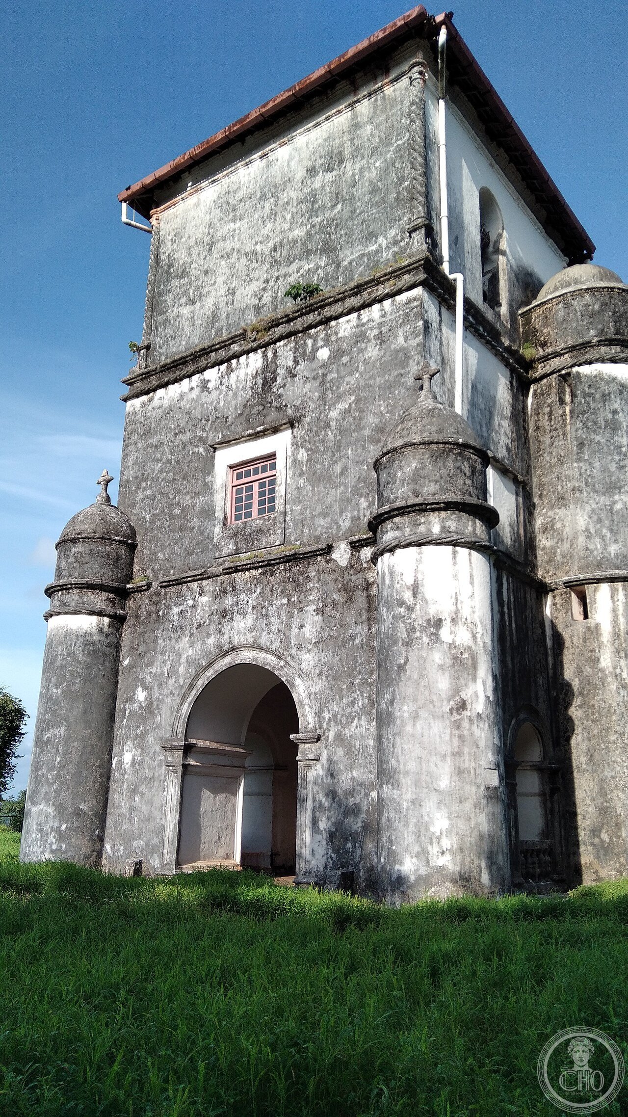 Church of Our Lady of the Rosary on Monte Santo, Old Goa, India, the oldest surviving church structure in Old Goa, built on the hill where Afonso de Albuquerque received news of his 1510 conquest of the city
