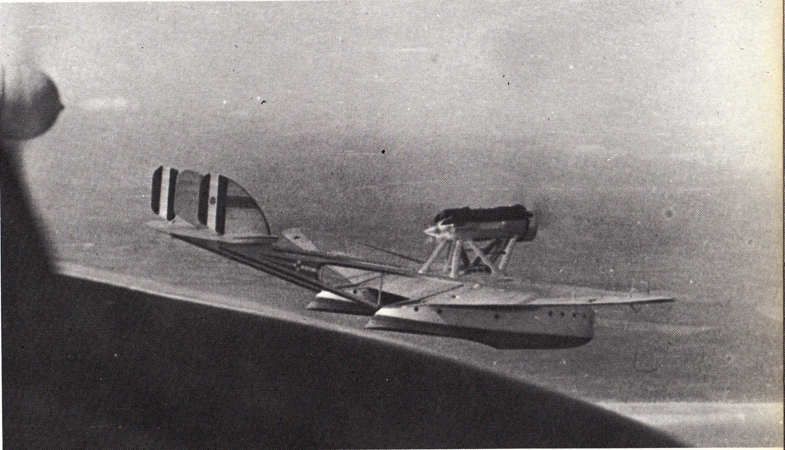 The Savoia-Marchetti S.55 I-BALB in flight during the 1933 Atlantic cruise